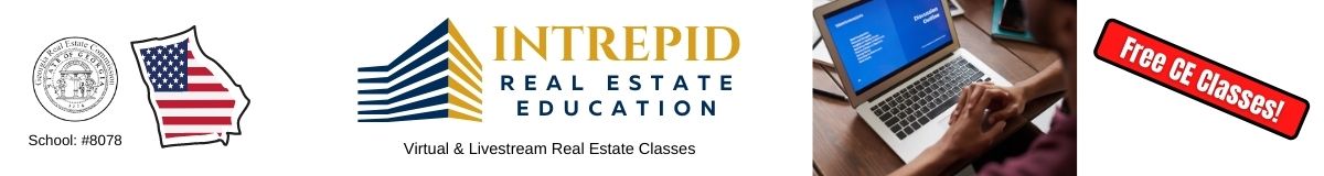 Intrepid Real Estate Education header